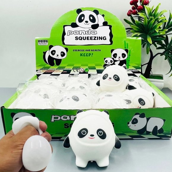 Squishy Stress Reliever Panda Fidget Kids Toy - Picture 2 of 6